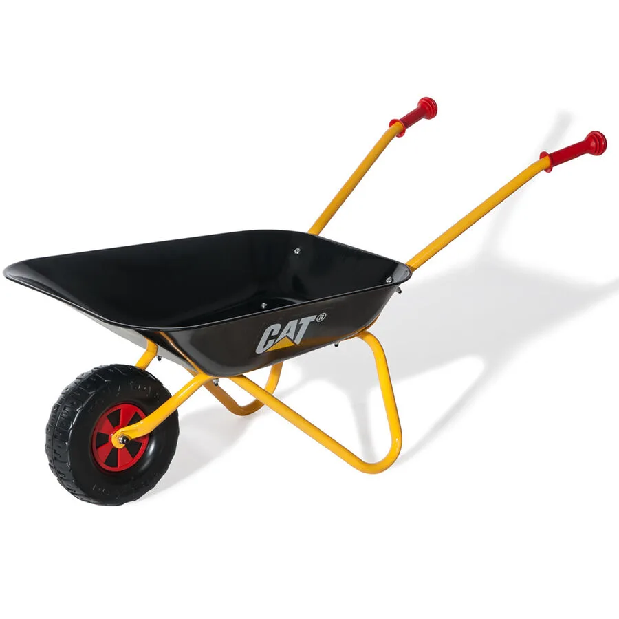 Metallschubkarre CAT Rolly Toys Schwarz Metall - Farbe: Schwarz/Gelb