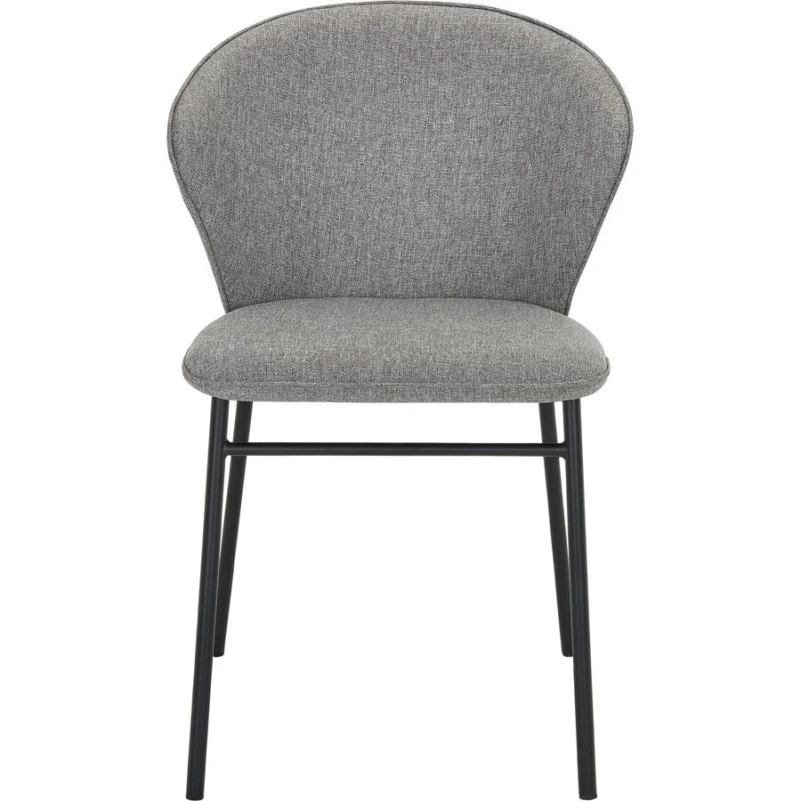 Stuhl Katie grau Stoff/Metall