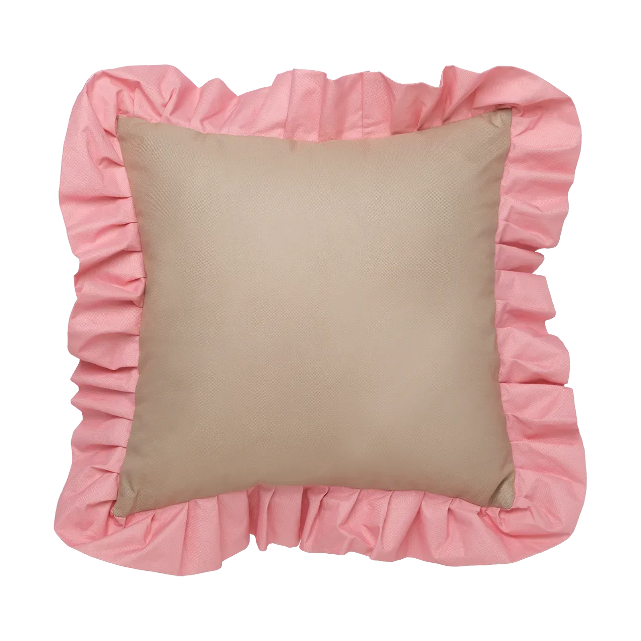 Garden Glory Garden Glory Outdoor kudde med volang 45x45 cm Beige-pink