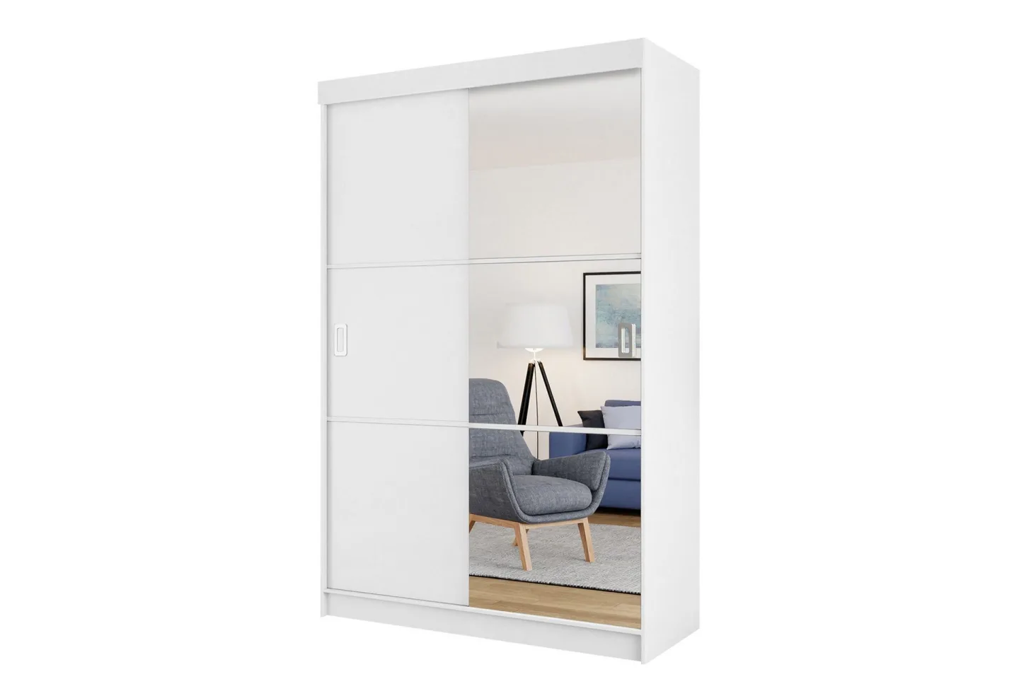 Isolaz Garderob m. Spegel 138x205 cm -