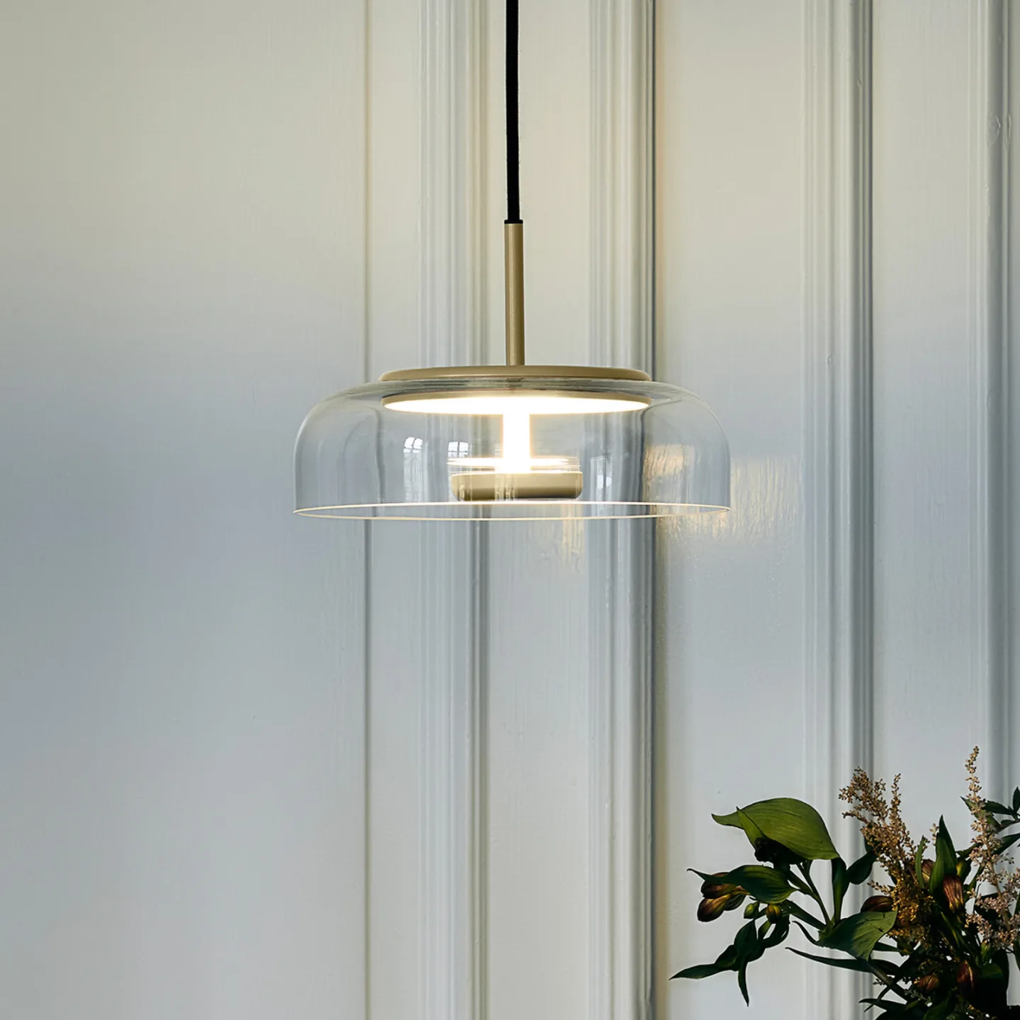 Blossi 1 Pendel Nordic Gold/Clear - Nuura Nuura Aps - Stue - Design - Glas - Med én lyskilde
