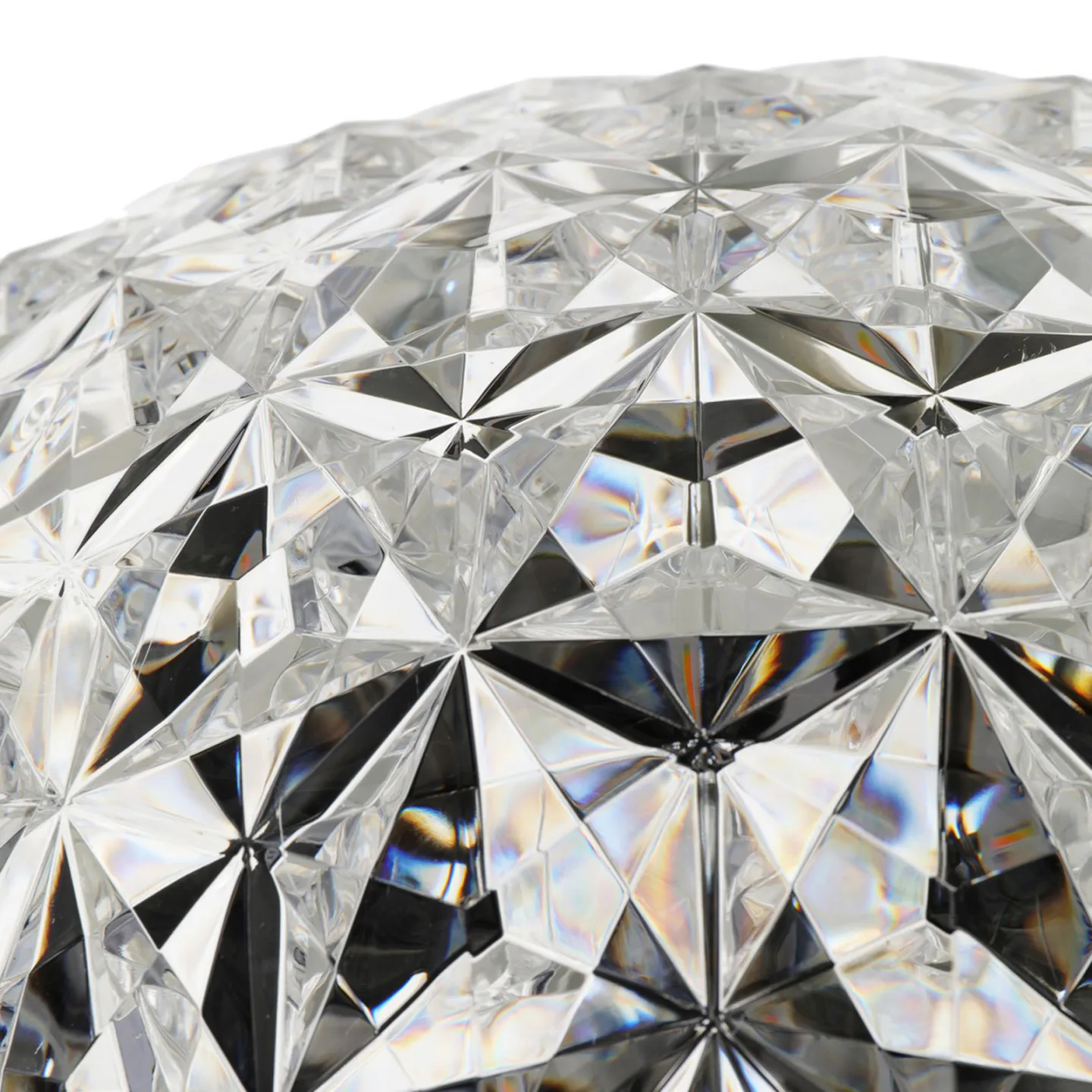 Planet Stehleuchte Small Kristall - Kartell - Wohnzimmer - Design - Kunststoff - Mit Schirm