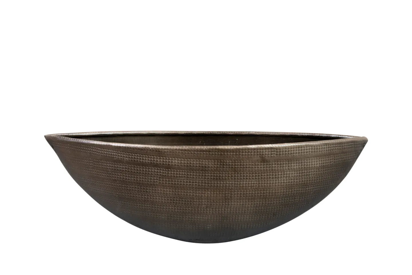 Decofinder Pflanzengefäss Rowen, Schifftopf, Silber B: 36 cm | Schubiger Möbel