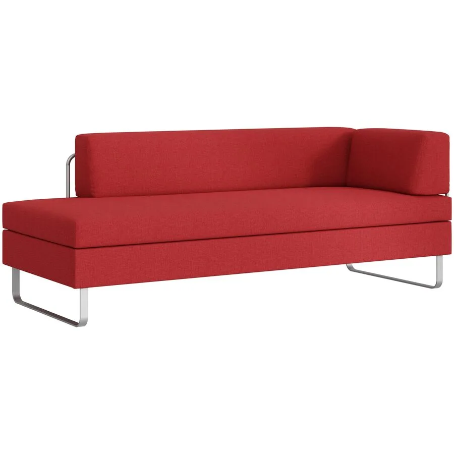 SWISS PLUS Bettsofa Bed for Living Singolo Rot Stoff 205 cm 85 cm - Möbel Konfigurator: Traummöbel individuell zusammenstellen - Schweizer