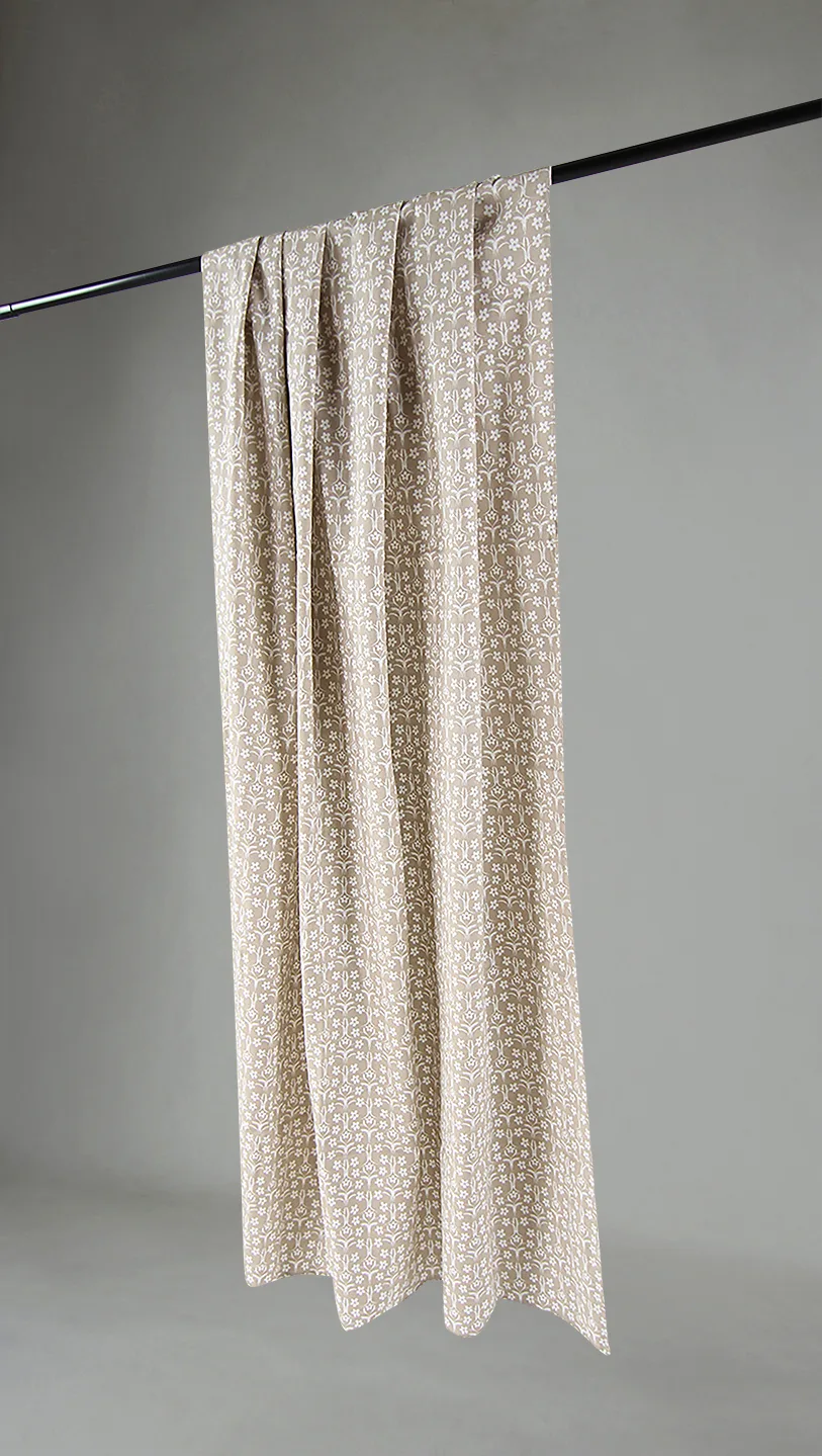Gardiner - Bomullsgardin Ella (beige) (Størrelse: 140 x 250)