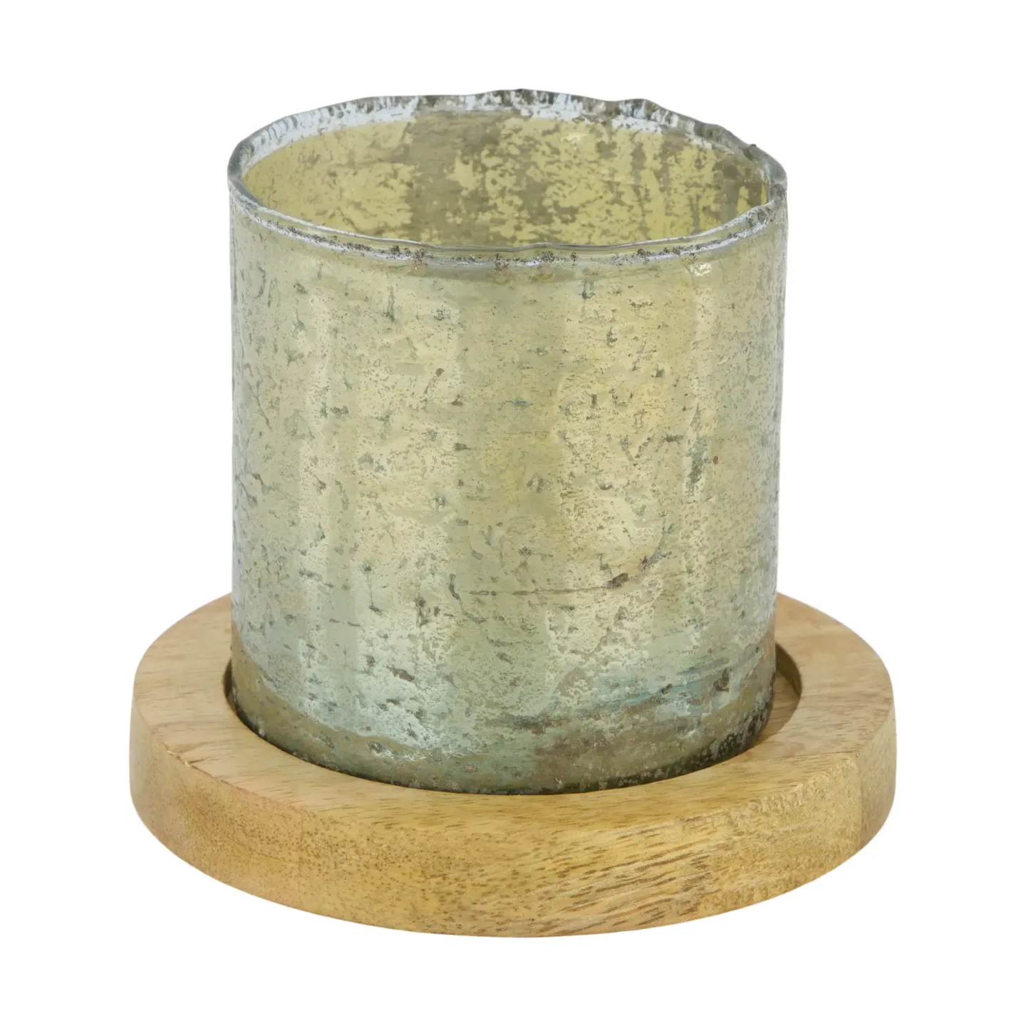 Decofinder Windlicht Raron, Glas Antik-Look, Gold | Schubiger Möbel