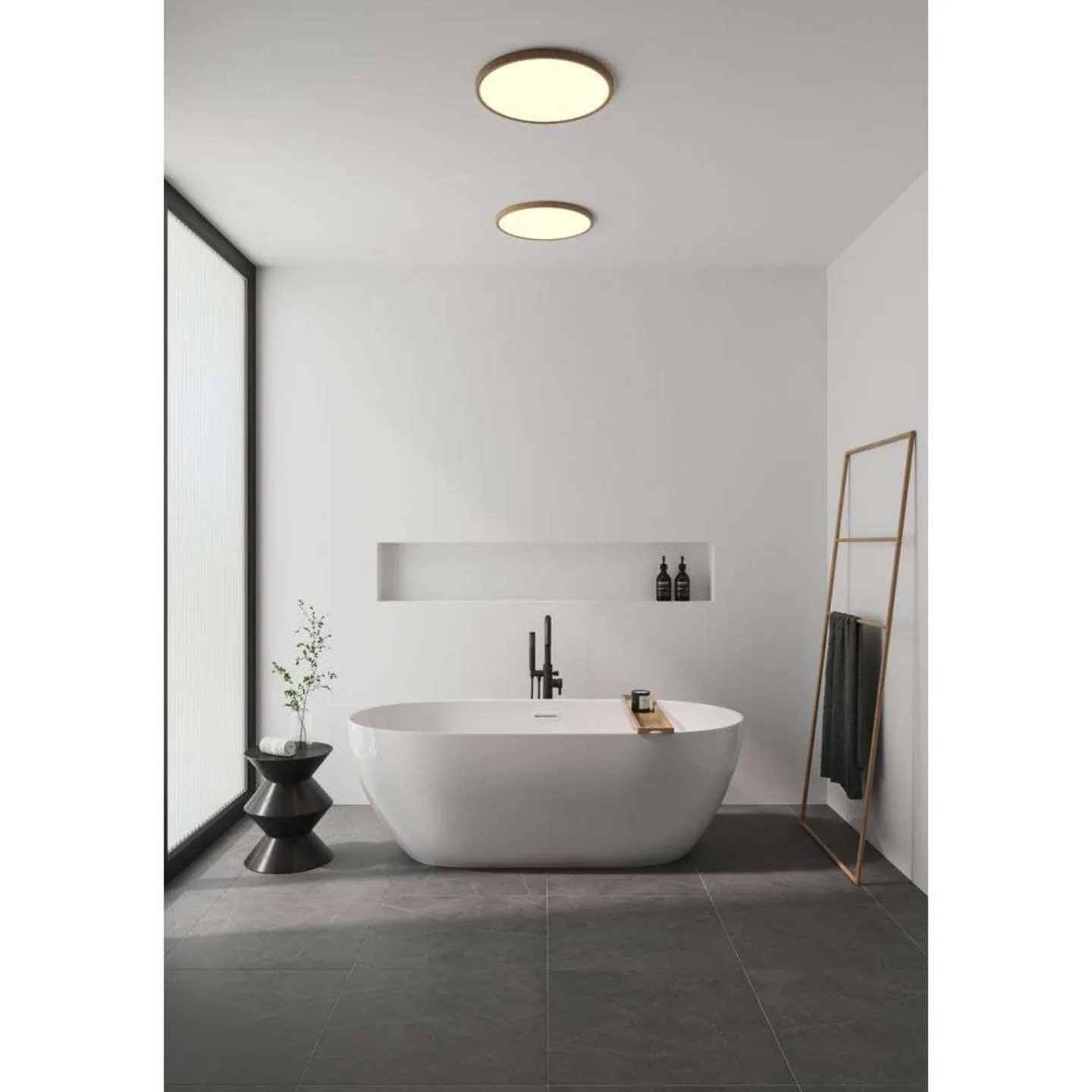 Oja 42 Deckenleuchte IP54 2700K Dim Wood - Nordlux - Wohnzimmer - Kunststoff
