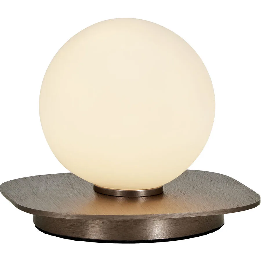 Tischlampe Lien Braun Aluminium/Glas 14 cm 10 cm