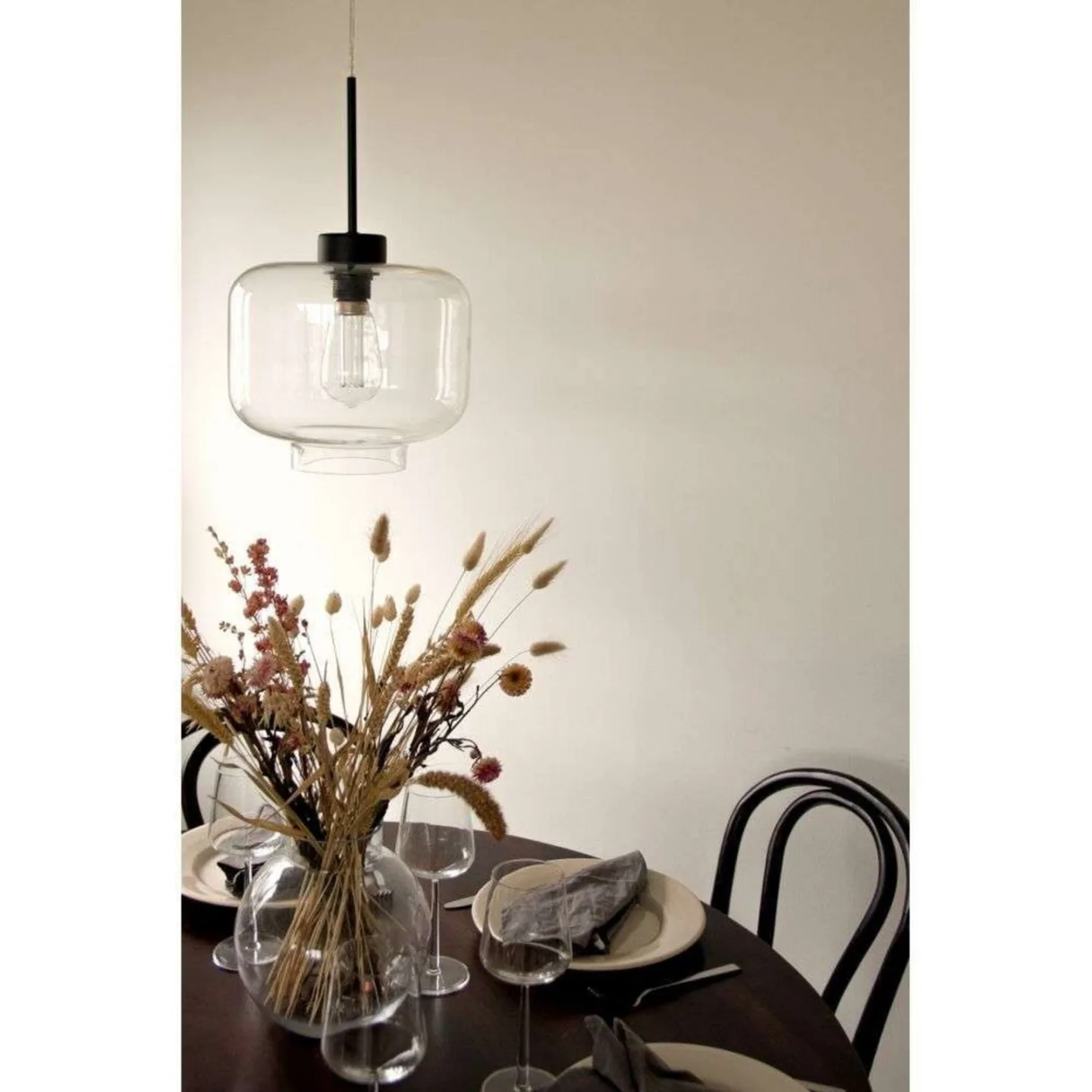Ritz Pendelleuchte Clear - Globen Lighting - Wohnzimmer - Glas