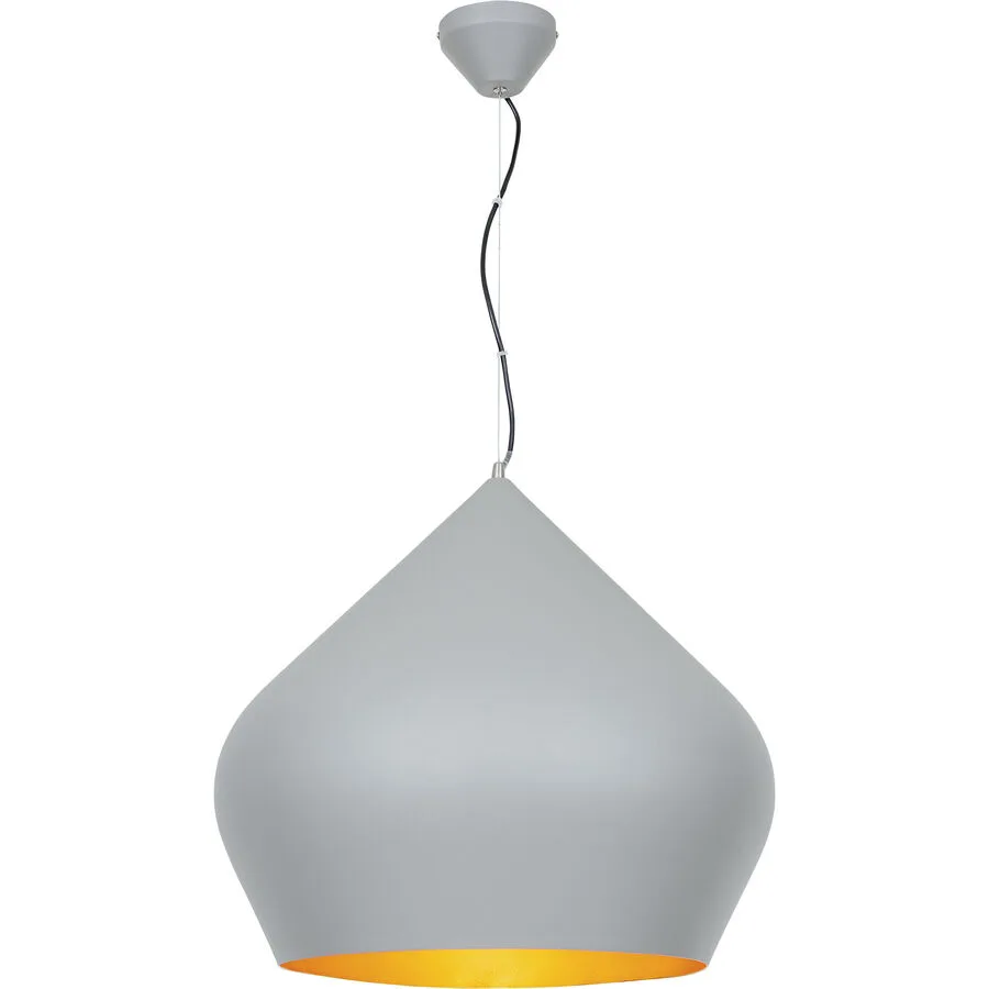 Pendellampe Bemie Grau Metall 52 cm 150 cm