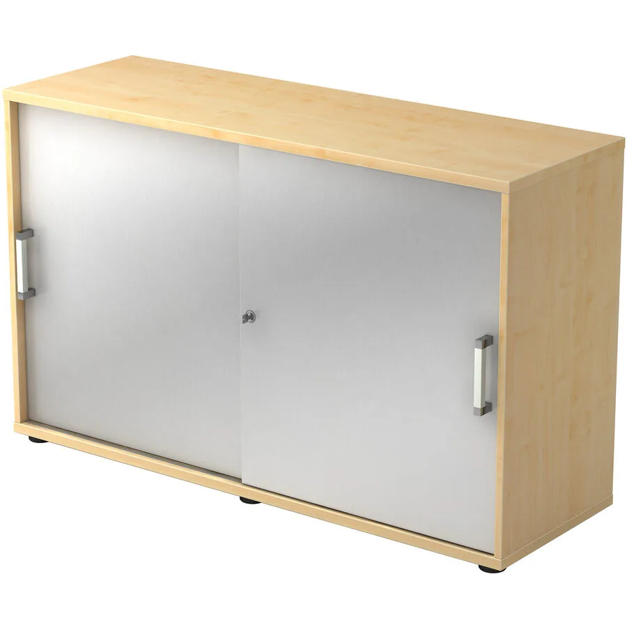 Aktenschrank Office silber Holzwerkstoff B 120 cm H 74.8 cm