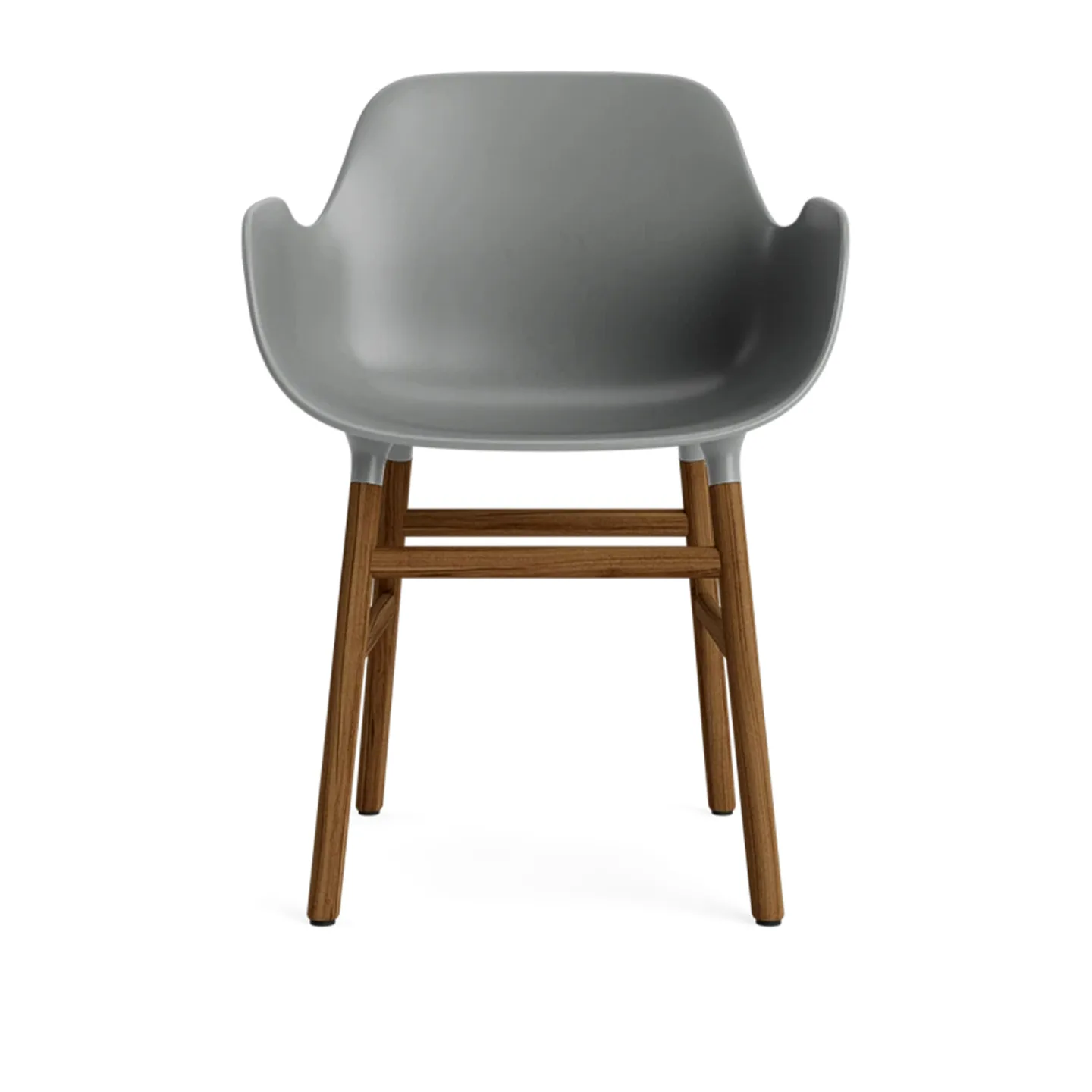 Normann Copenhagen - Form Armchair Walnut Grey - Matstolar - Simon Legald - Grå - Trä/Plast