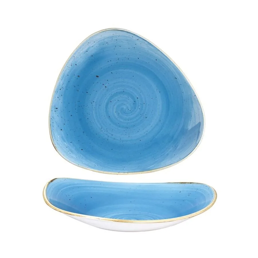 Churchill Teller tief Stonecast Blau Porzellan 18.5 cm