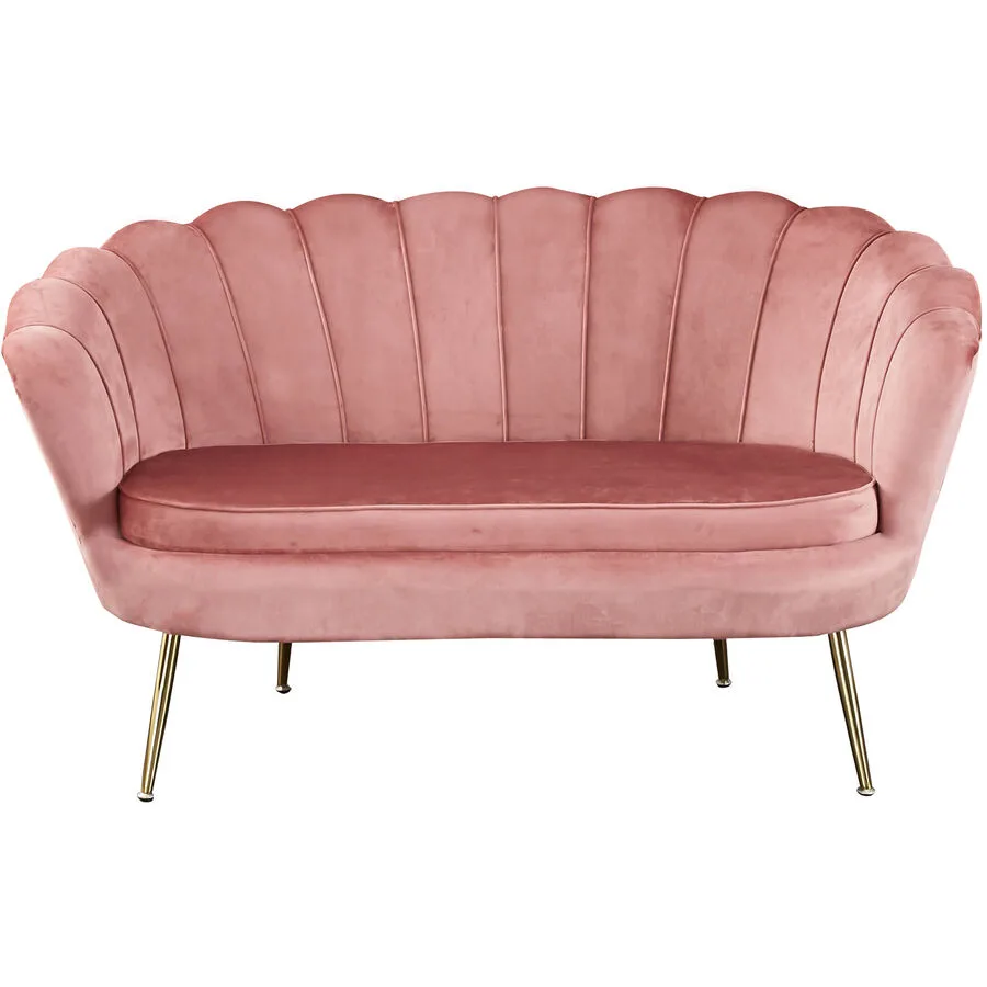 Sofa Pedro Ohne Samt rose B 136 T 76 cm