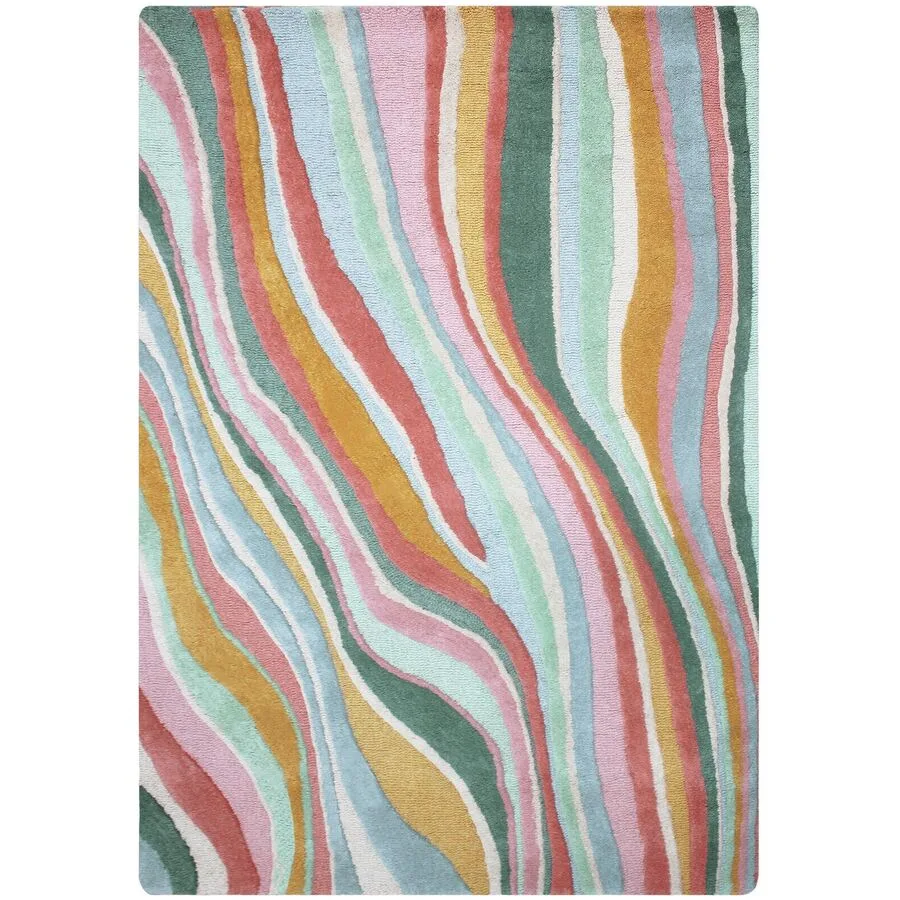 Teppich Holo Mehrfarbig Wolle 200 cm 290 cm