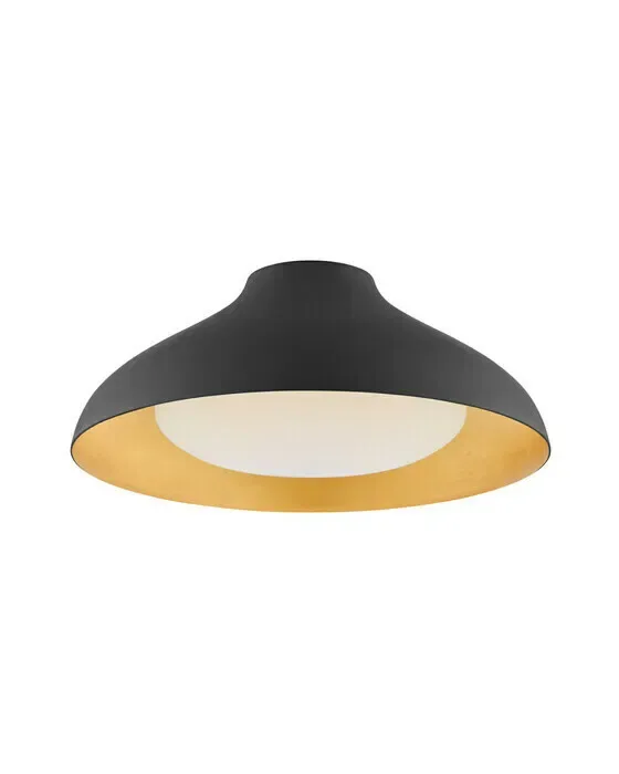 Agnes 18" Flush Mount Matte Black