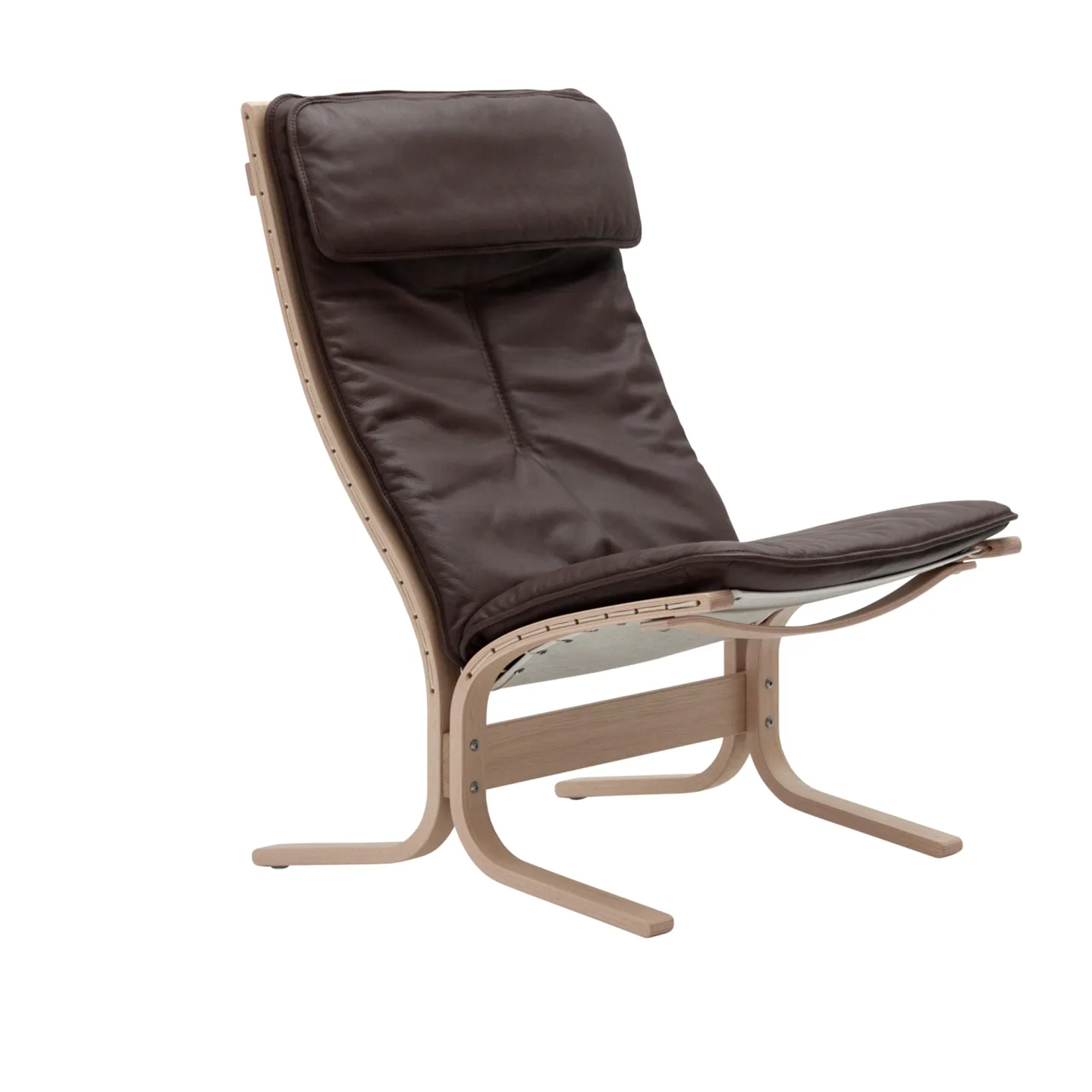 LK Hjelle - Siesta Fiora High Hemsen Anilin 35 Brown - Fåtöljer - Ingmar Relling - Brun - Läder/Naturmaterial/Trä