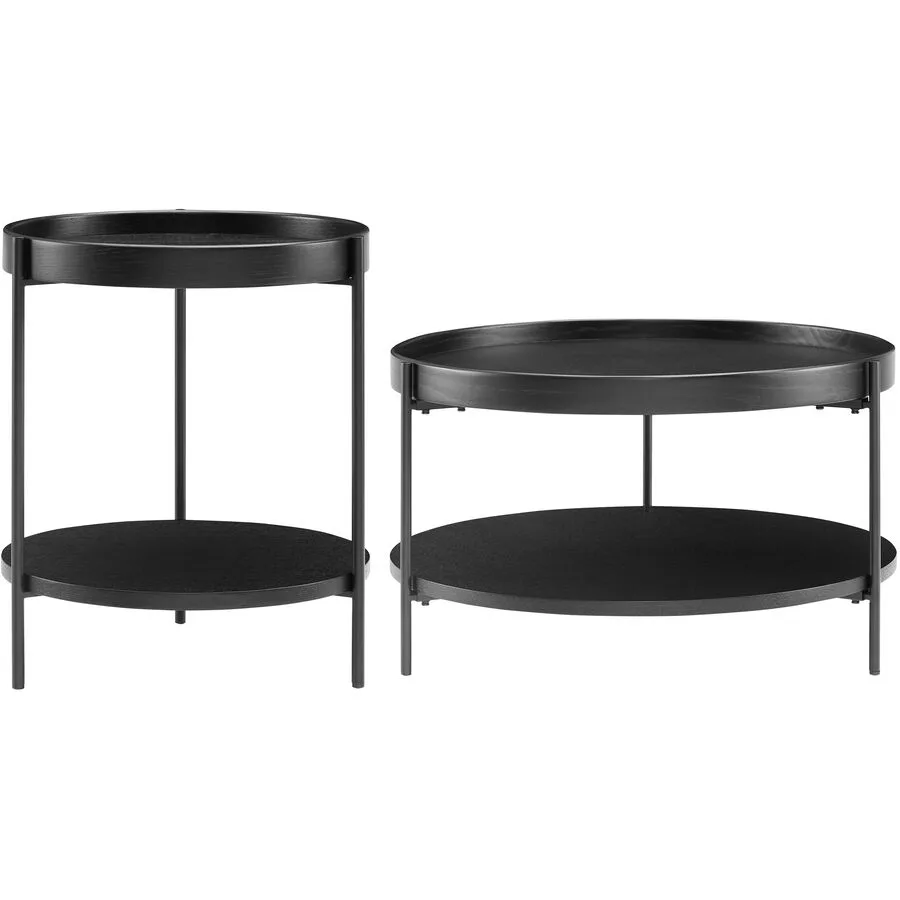 Salontisch Habit schwarz Holzwerkstoff B 69 T 69 cm