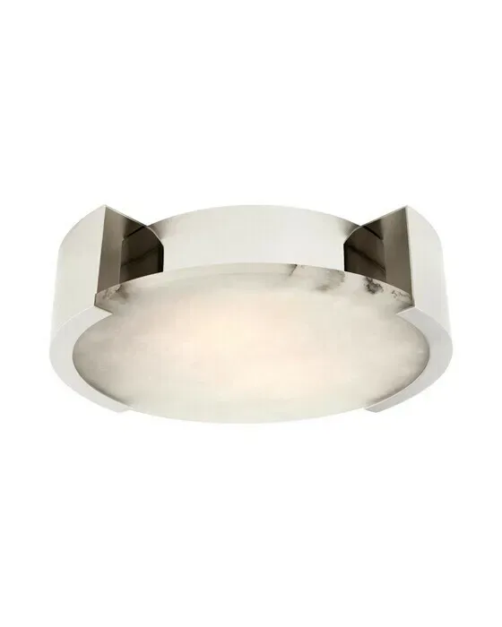 Melange Large Flush Mount Polished Nickel