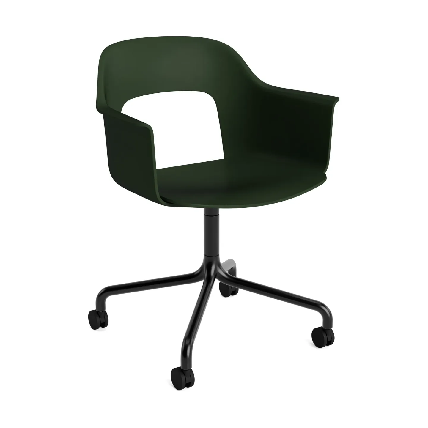HAY Layout Armchair 261 stol Bottle green-black