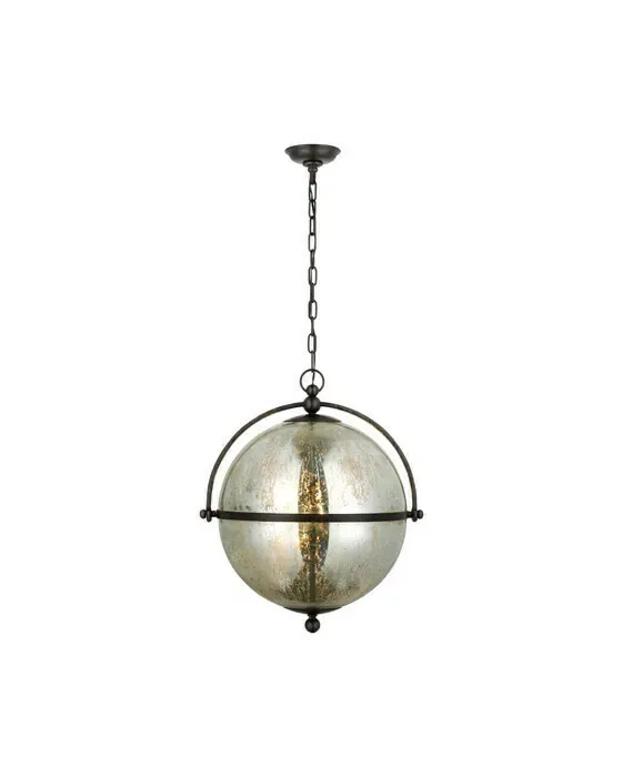 Bayridge XL Pendant Black Antique Mercury Glass