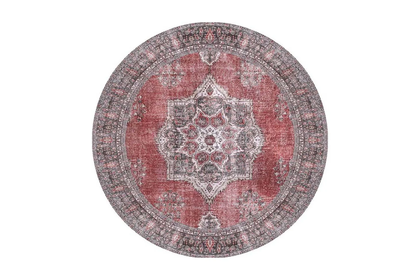 Artloop Matta 150 cm Rund - Multifärgad