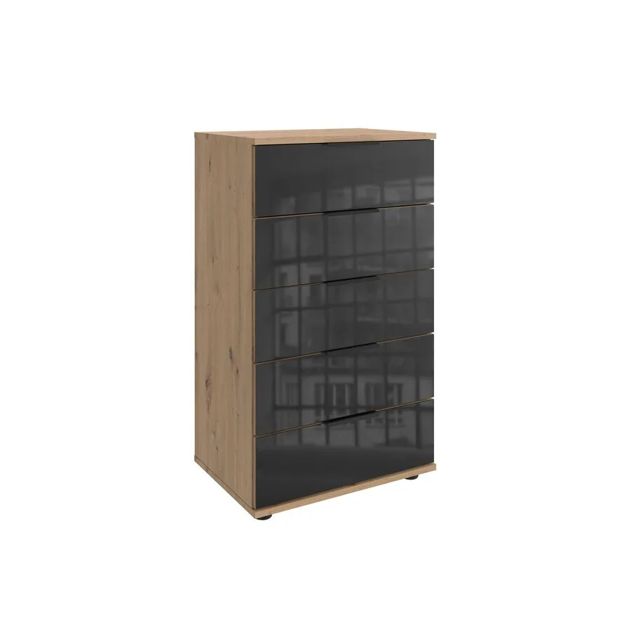 Kommode Metac Eiche Nachbildung Holzwerkstoff B 49 H 102 cm