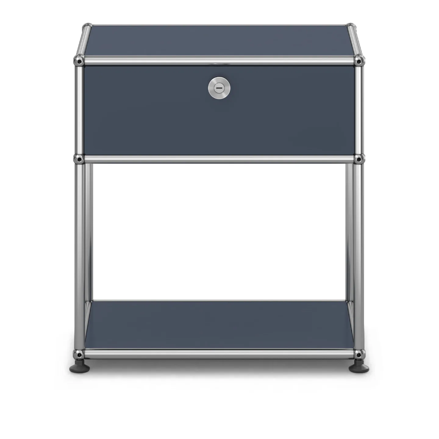 USM - USM Haller Bedside Table M54 Anthracite - Sängbord - Fritz Haller & Paul Schärer - Grå - Metall