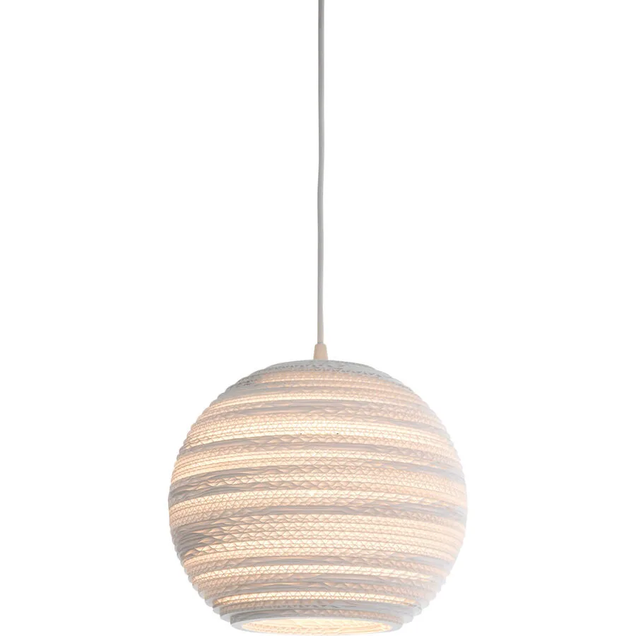 Graypants Pendellampe Moon Weiss Karton 26 cm 22 cm
