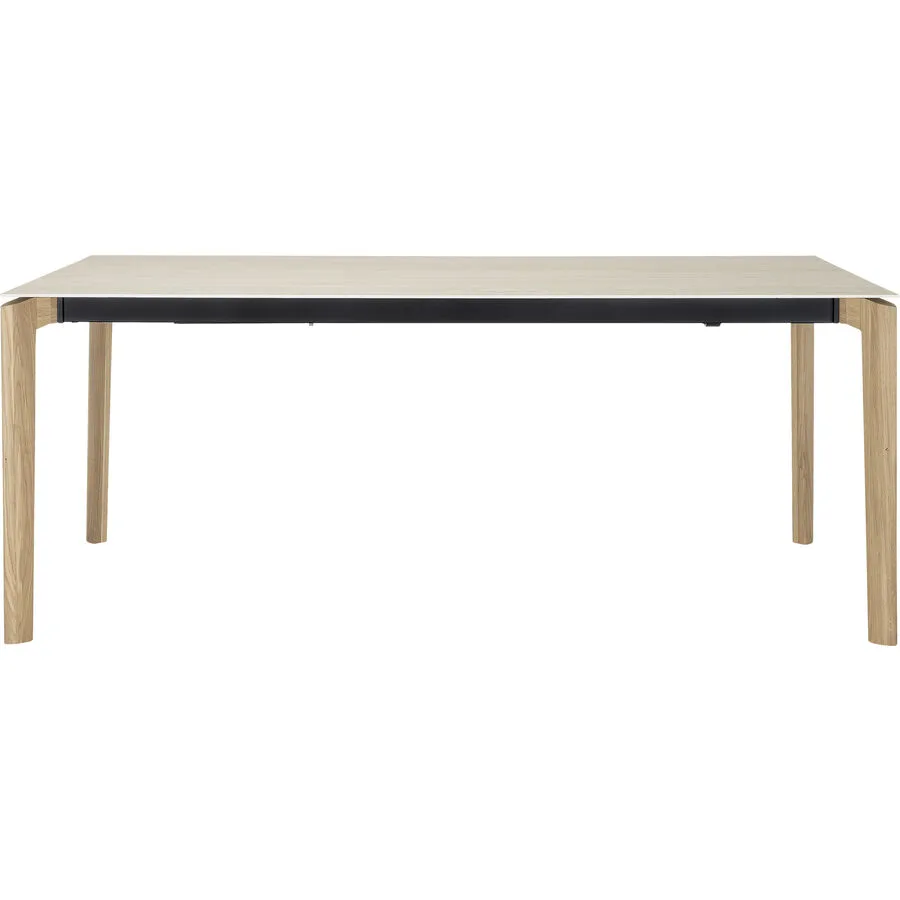 Esstisch ausziehbar Tavoli Eiche Bianco Keramik, Holz Massivholz B 180 T 90 cm - Möbel Konfigurator: Traummöbel individuell zusammenstellen