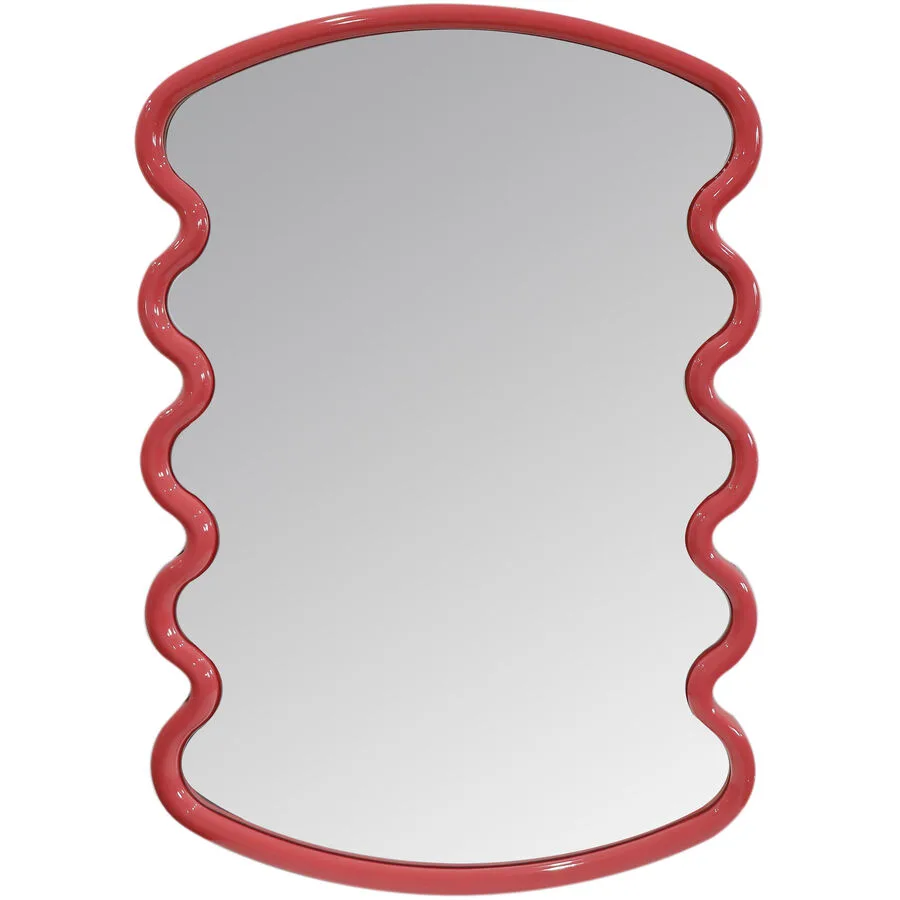 Wandspiegel Bachata rot MDF/Spiegelglas B 80 H 120 cm