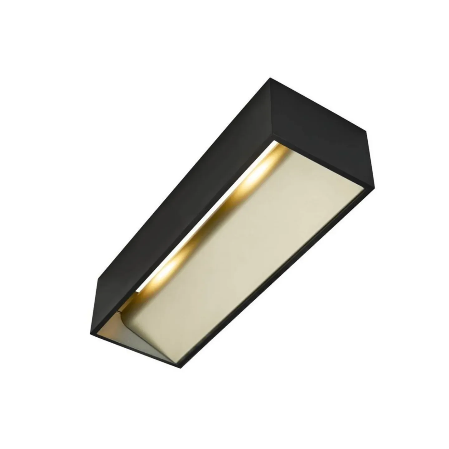 Logs In L Wandleuchte LED Dim. Black/Brass - SLV - Wohnzimmer - Aluminium