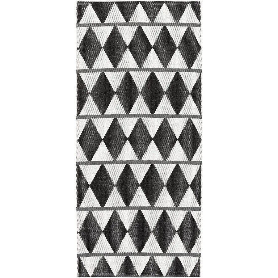 HORREDSMATTAN Outdoor-Teppich Zigge schwarz Mischgewebe 200 x 200 cm