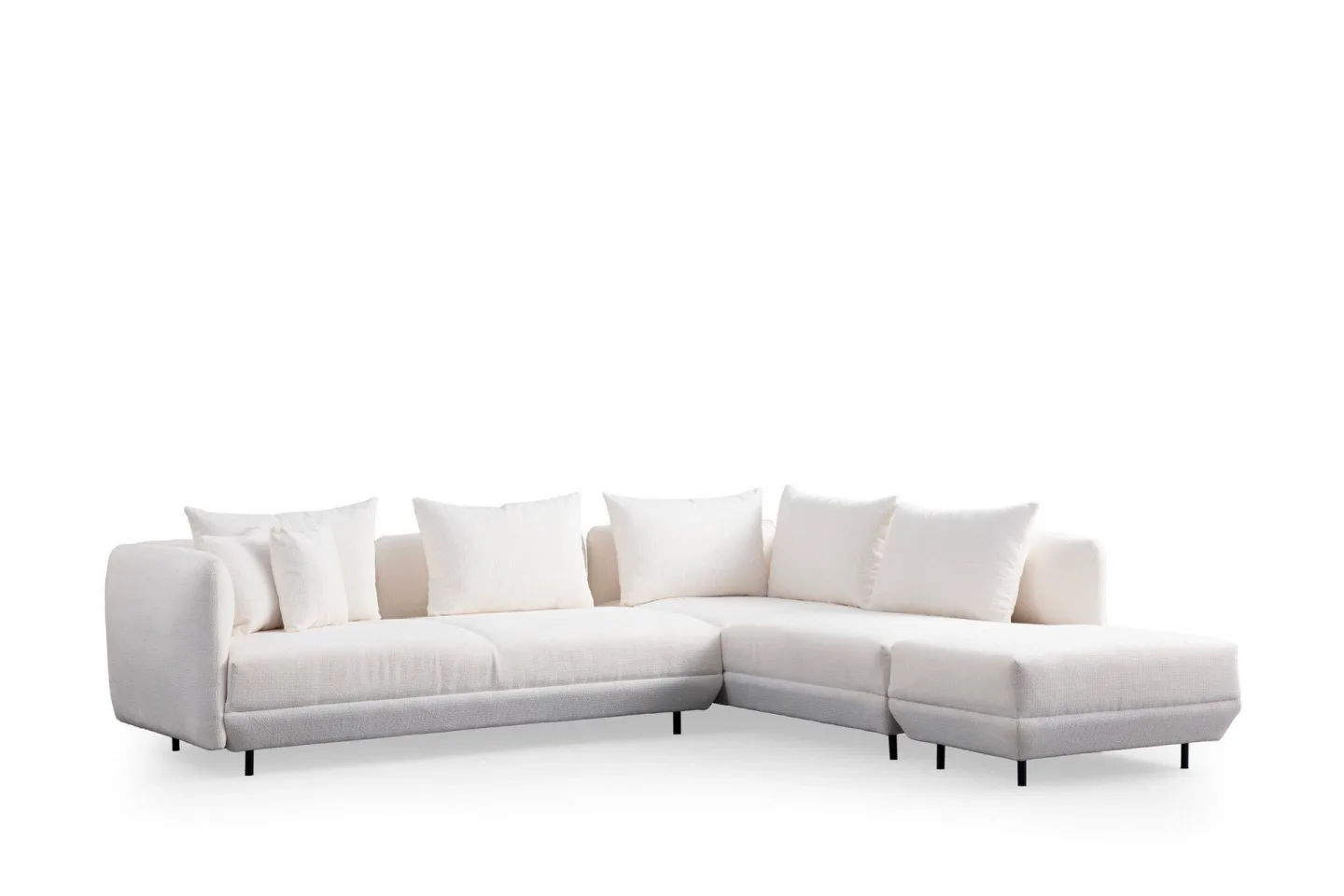 Floransa 4-sits Soffa med Divan - Vit
