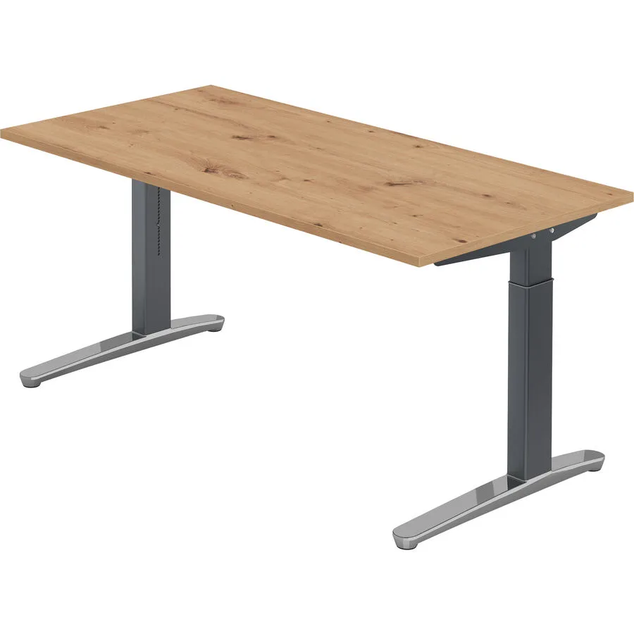 Schreibtisch Office Asteiche Holzwerkstoff B 160 T 80 cm