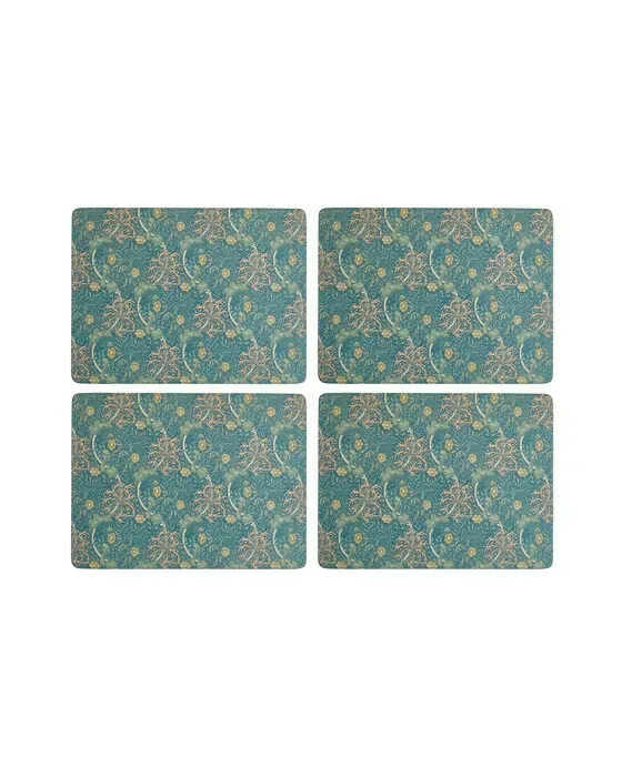 Morris & Co Seaweed dækkeserviet grøn 4-pak