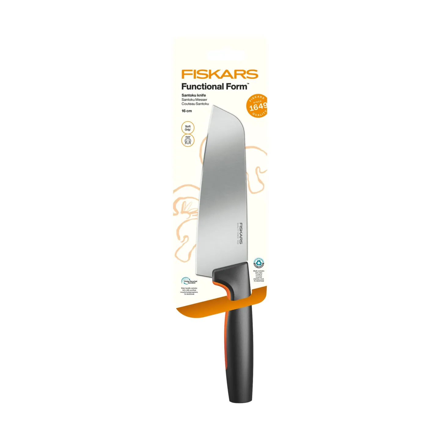 Fiskars Functional Form Santokumesser Edelstahl
