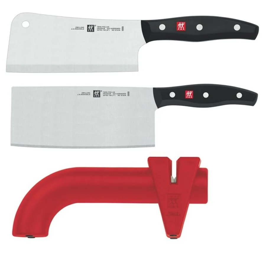 Messer-Set Zwilling Asia rot/schwarz Edelstahl/Kunststoff