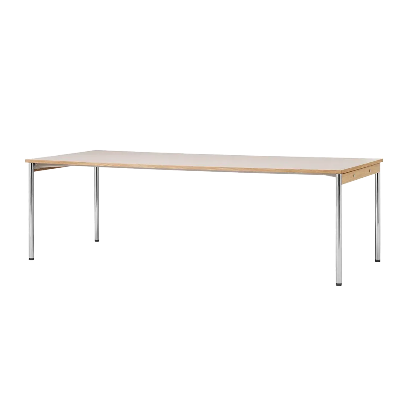 Audo Copenhagen Co Table konferensbord 240x100cm Chrome-laminate creme