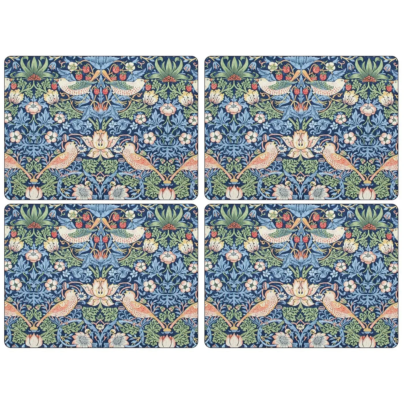 Pimpernel Strawberry Thief bordsunderlägg 30x40 cm 4-pack Blå