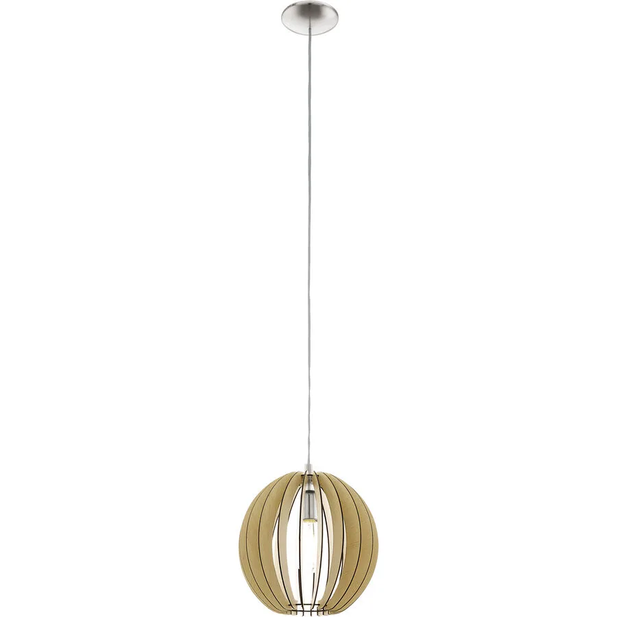 Eglo Pendellampe Cossano Grau Stahl 130 cm - Farbe: Nickel matt