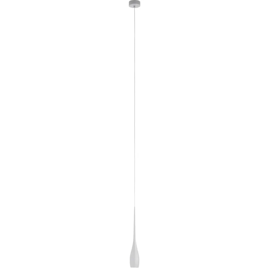 Pendellampe Cesena Weiss Metall 8 cm 200 cm - LED - Lichtfarbe: Warmweiss - LED Energiesparlampen