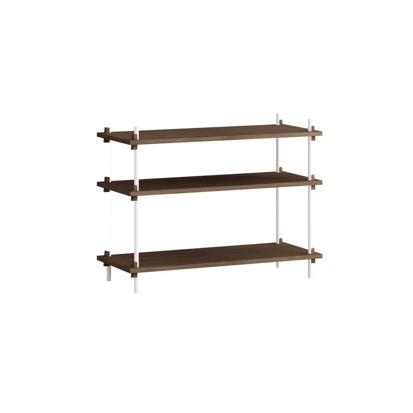 MOEBE Shelving System classic hylla Rökt ek-white, 86x65x35 cm, S.65.1.A