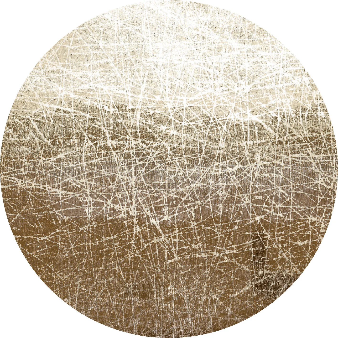 Rundt teppe - Jervis (beige) (Størrelse: Ø 160 cm)