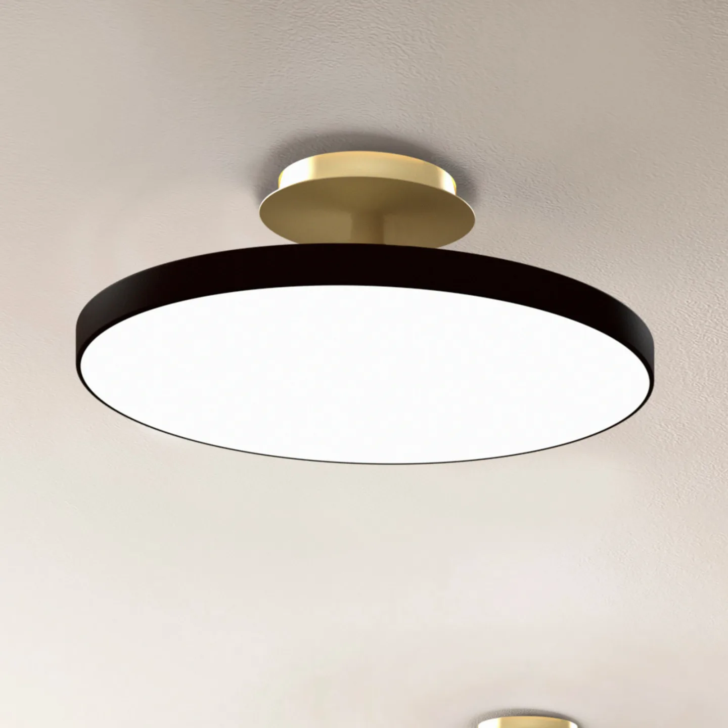 Asteria UP PLUS LED-Deckenlampe, schwarz, 40 cm, CCT - UMAGE - Wohnzimmer - Design - Metall - Mit Abstand