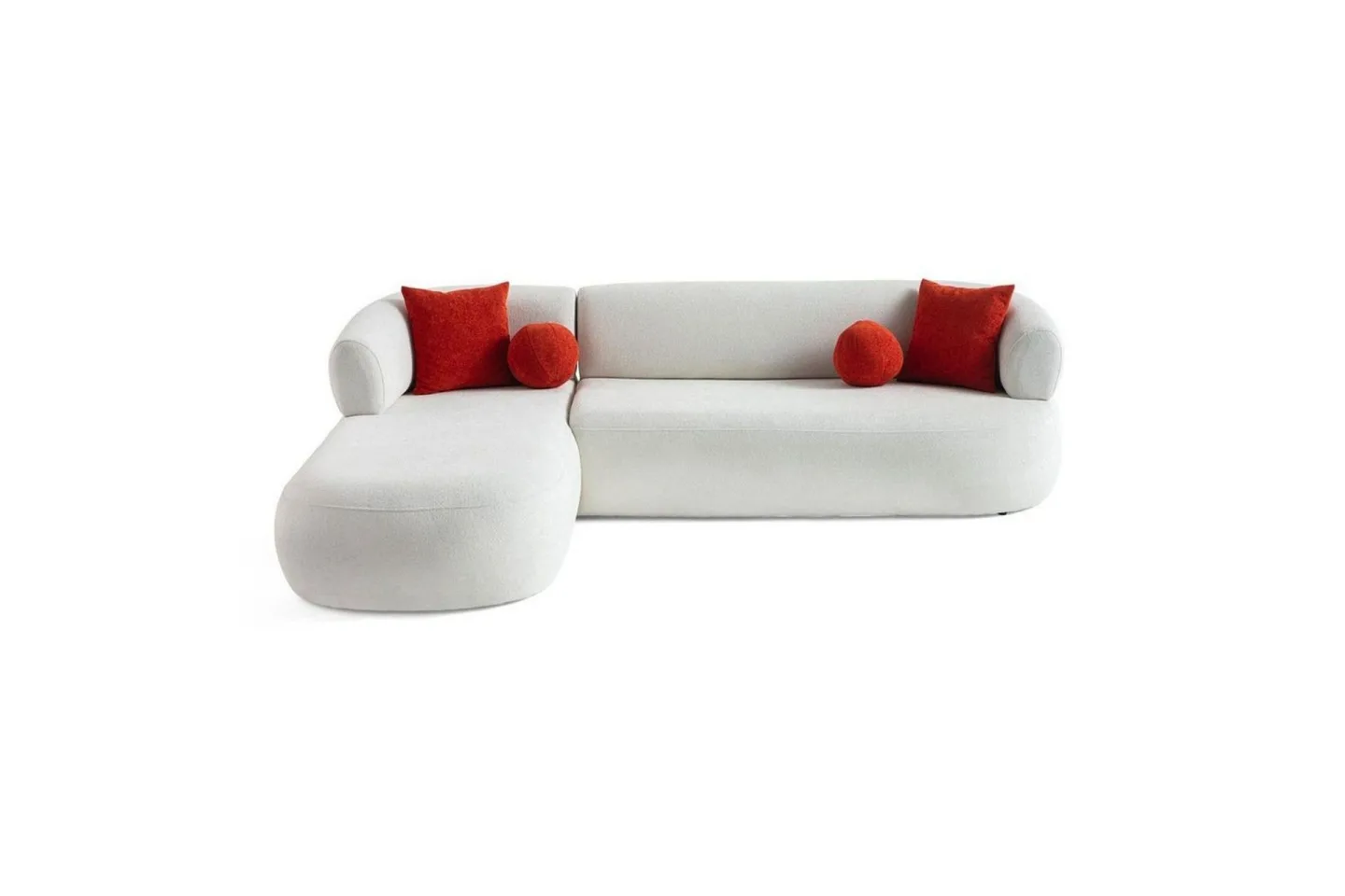 Kollumber Soffa med Divan 3-sits - Vit