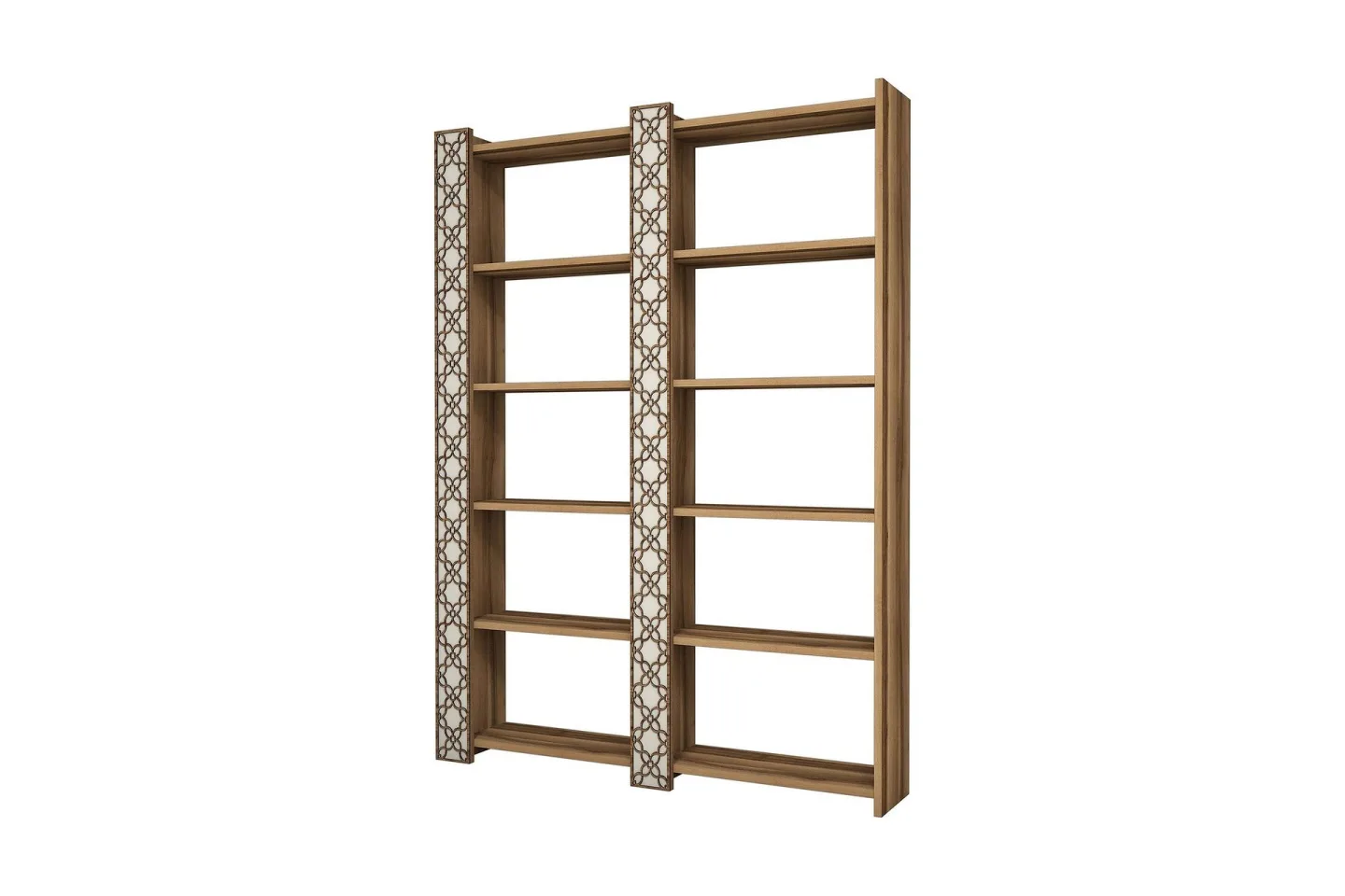 Hovdane Bokhylla 124 cm - Brun/Vit