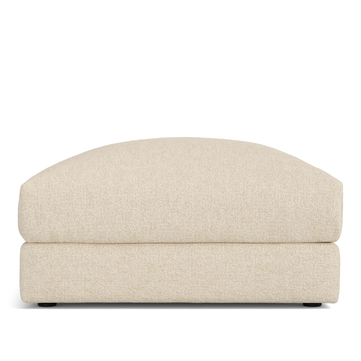 NOGA - Pavarotti Ottoman Lucinasco 20 Fixed Upholstery - Fotpallar - Dun/Metall/Trä/Skum