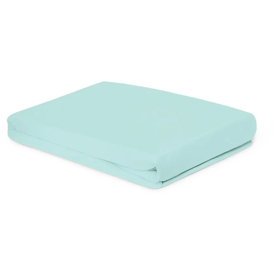 Fixleintuch Lia light blue Baumwolle 140 x 200 cm