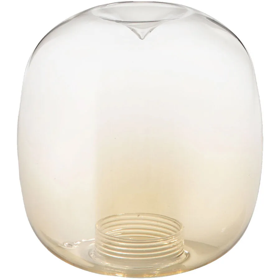 Lampenschirm Livia Braun Glas 24 cm 24 cm - Farbe: cognac